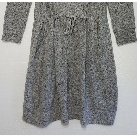 Soft Surroundings Heavyweight Long Sleeve Medium Grey Dress; Stretchy, Oversized - Picture 5 of 12